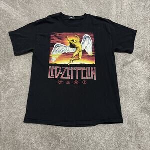 2004 Y2K Led-Zeppelin Double-Sided Shirt - Adult Size Large Black